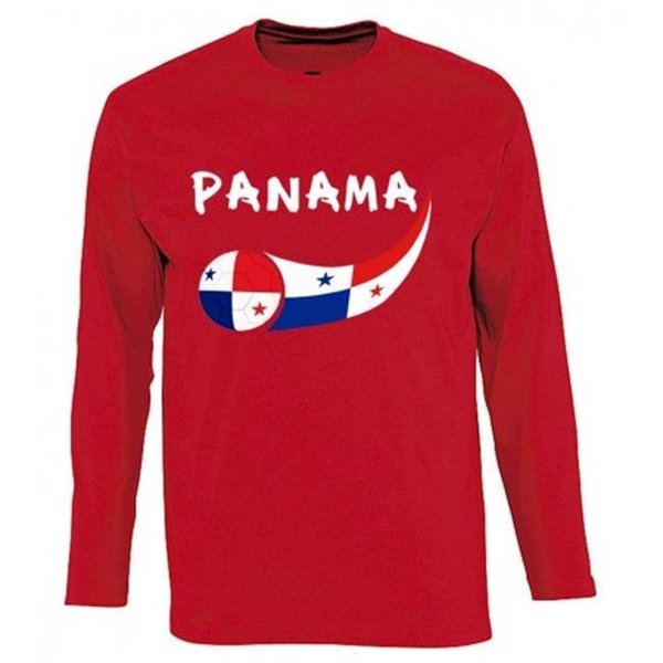 Supportershop Supportershop PANLSRD-M Panama Long Sleeve T-Shirt for Men - Red; Medium PANLSRD-M